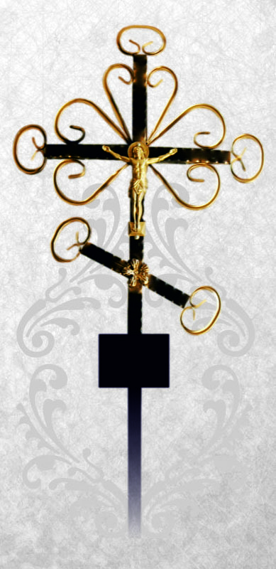 Кресты - Кованый с распятием